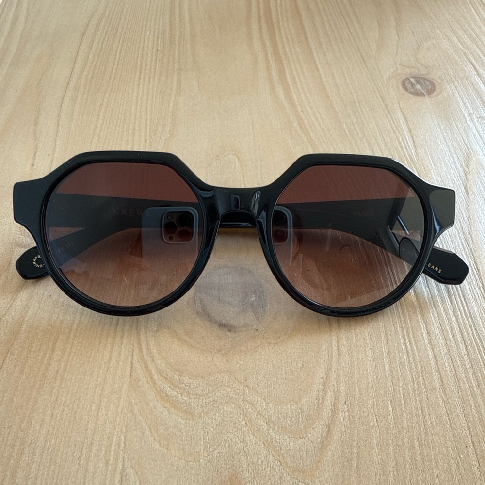 KREWE Black and Brown Sunglasses